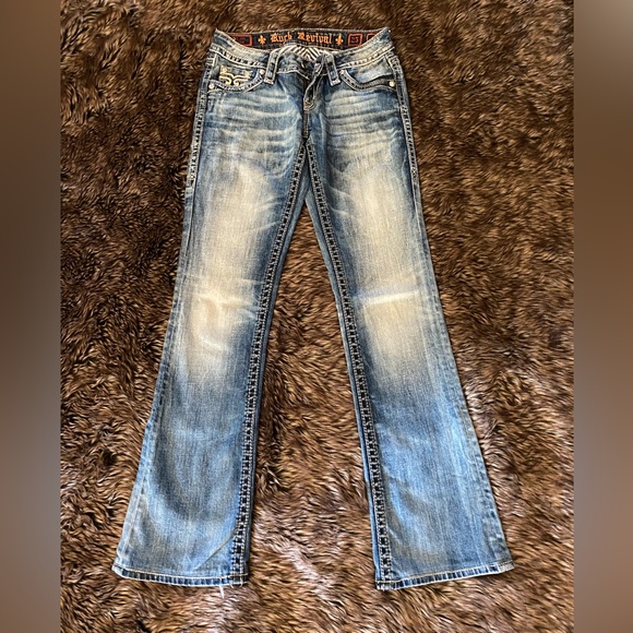 Rock Revival Jeans Size 25 Inseam 31 Bootcut - Picture 2 of 7